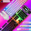 Tastaturen RYRA Gamer-Tastatur- und Maus-Kombi-Set, RGB-LED, 104 Tasten, kabelgebunden, wasserdicht, Gaming-Tastatur, Maus, Notebook, Laptop, Desktop-PC, Tablet, G230525