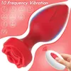 Rose Vibrator Women Dildo Plug fournit un vidéaste stable et fiable pour le masseur de prostate masculin Perles anales Jouets pour adultes
