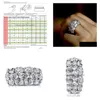 Wedding Rings Luxury Jewelry 925 Sterling Sier Fill Three Rows Oval Cut White Topaz Cz Diamond Gemstones Women Engagement Band Ring Dhmgj