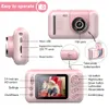 Toy Cameras Cute Children Kids Camera Educational Toys Video Recorder Camera 2.4 Inch Ips HD Screen Child camera for Children Birthday Gift 230601