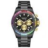 Wristwatches Luxury Chronograph Watch Men Top Brand Sports Chrono Watches 43mm Quartz Daniel Gorman Golden Clocks Reloj Hombre
