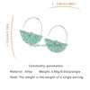 Charme À La Main En Rotin St Weave Boucles D'oreilles Demi-Cercle En Forme D'éventail Dangle Boucle D'oreille Pour Les Femmes Grand Crochet Drop Bohème Conception Livraison Bijoux Dh86L