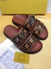 Slippers 2021f Designer Slides de borracha sandálias florescem marrom preto web moda masculina chinelos femininos chinelos de praia com caixa de flores 36-42 J230525
