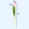 Kwiaty dekoracyjne 3pcs/36 cm wysokiej jakości bukiety Tulipety sztuczne majsterkowanie