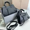 Luxury Neo Classic Bag Crossbody Motorcykel Tote Bagswomen Handväskor Läder Fashion Cool Girl Purse Crocodile Mönster Högkvalitativ handväska