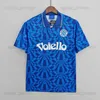 XXXL 4XL 1987 88 88 Napoli Retro Soccer Jerseys 1990 1991 93 94 Coppa Italia SSC Napoli Maradona Zola Classic Vintage Neapolitan Long Sleeve 2013 14フットボールシャツ