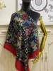 women's long scarf scarves shawl 100% cashmere material thin and soft print flowers pattern big size 190cm -100cm