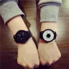 Relojes de pulsera Ne Simple moda amantes coreanos pareja reloj de cuarzo reloj de cuero hombres y mujeres personalidad estudiante relojes TY66