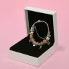 Mode Charme Pendentif Bracelet pour Pandora Platine Coeur DIY Perlé Pendentif Dame Bracelet avec Boîte D'origine pour les femmes