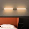 Duvar lambası uzun led modern altın tüp boru sconce yatak odası banyo ışık fikstürleri ayna ışıkları başucu ev dekor