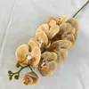 Dekorative Blumen Künstliche Phalaenopsis-Zweige Kunststoff Fake Home Restaurant Dekoration 3D-gedruckte Schmetterlings-Orchideen-Simulationsblume