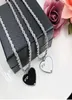 Fashion HeartShaped Necklace Designer Couples Pendant Necklaces Personality Letters Design 2 Colors6495632