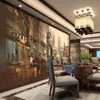 Wallpapers Custom Po Wallpaper 3D Abstract Retro City Street Scenery Background Wall Sticker Papers Papel De Parede Painting