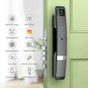 Smart Lock 3D Reconhecimento facial biométrico Porta de impressão digital Bloqueio Smart Lock Tuya App Remote Desbloqueio sem chave trava eletrônica bloqueio G230525