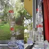 18 pouces Build A Bong Matrix Tire Perc Glass Hookahs Tall Splicing Bubbler Recycler Water Pipes Oil Rigs avec 18mm Joint Smoking Accessoires