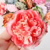 Dekorative Blumen 10 Stück 8 cm Pfingstrose Blütenkopf Seide künstlich groß für Hochzeitsdekoration DIY Kranz gefälschte Wand