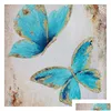 Resimler ADT Boya Tuval üzerine sayı kitlerine göre 40x50cm DIY akrilik boyama kiti çocuklar için adts acemi butterfly diler