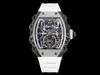 Rm021-01 SUPERCLONE Active Tourbillon Montres Tourbillon Montre-bracelet Montre de créateur Mouvement standard suisse Rm21 Titane Céramique Carbone128Montres de luxe