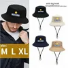 Boinas Big Head Ricard Bucket Hats XL 63cm para hombres Mujeres Bob Summán de verano Sombrero con cuerda Grandes Logerets personalizados de Panamá