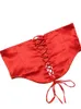 Birthday Celebrity Party Red Dress Summer Beach Vacation Outfits Dragen Spaghetti Strap Lace Satin Midi -jurken 2023