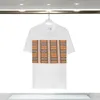 Burbery for Man Shirt Projektanci Projektanci T-shirty TOPS Man S Casual Tetter Letter Shirt LUSURY Odzież Polos Ubrania