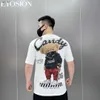 T-shirts pour hommes T-shirt pour hommes Masque Ours Imprimer T-shirt à manches courtes Coton Femme Couple Tee 2022 Summer Casual Fashion Top Plus Size S-5XL L230520