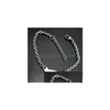 Bedelarmbanden titanium staal hart ovaal roestvrij lege blanco hanger ketting eigen gegraveerde armband voor vrouwen mannen sieraden drop levering dh2d9