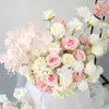 Decorative Flowers Wedding Arch Flower Row Artificial Road Leading Ball Po Props Background Decoration Floral Arrangement