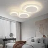 천장 조명 울트라 층 LED 조명 거실 침실 홈 데코 메탈 패널 램프 흰색 현대 창조적 인 대형 조명기구
