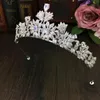 Pinces à cheveux Barrettes Pavé Full Cubic Zircon Diadème Vintage Zircone Couronne CZ Diadema Mariée Coroa Accessoires De Mariage Bijoux Cheveux WIGO1