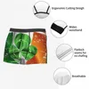 Mutande Irish Shamrock Ireland Flag Boxer Shorts per Homme Stampa 3D Maschile Giorno di San Patrizio Biancheria intima Mutandine Slip Soft