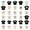 Designer Fashion Clothing Tees Tshirt High Version Handsome Couple American Fashion Label Yyzp Rhude Cotton Loose Fitting Short Sleeved White Versatile Tshirt Cot