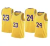 Maillots de basket-ball pour hommes 6 23 James 24 BRTANT Maillots de basket-ball pour hommes Bryant Lakers cousus 8 24 sports de plein air Nouveaux hommes haut