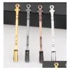 Smerigliatrice per erbe Gold Sier Cera a forma di pala Dab Dabber Accessori per utensili per fumatori Strumenti a secco 4 colori per piattaforme petrolifere Tubi di vetro Narghilè Wat Dhlpd