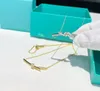 Halsband designer överlappade diamant bowknot halsband kvinnor designer guld/silver smycken bröllop födelsedag present