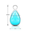 Charms Wholesale Fashion Water Drop Green Glass Birthstone Pendants For Necklace Bracelets Diy Jewelry Accessories Women Delivery Fi Dhoza