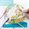 Gelpennor färgad gel penna set 100 färger för att rita målning skissar 0,5 mm glitter färg kulpoint pennskolekontor leveranser 040301 230525