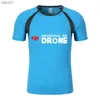 T-shirt da uomo Dji Professional Pilot Drone 2021 Mens New Fashion Summer Hot Cotton Raglan Shorts Sleeve O Neck Streetwears T-shirt Top L230520