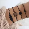 Charm Armbänder Mode Perlen Stein Schildkröte Armband Set für Frauen Geometrische Baum des Lebens Shell Braclets Böhmen Sommer Schmuck Drop D Dh5MF