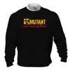 Mens Hoodie Sweatshirts Lång ärm T-shirt Träning Fitnesskläder Lossa Elastiska höst- och vintertröjor