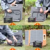 200W Portable Solar Generator 172Wh Litium Ion Battery 110-240V Power Station med 18V Portable Solar Panel 60W Solar Charger