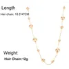 Haarclips ol Style Gold Color Pearl Tassel Clip Women Stick Chain Hoofdband Groothandel Styling Accessoires 2023