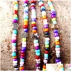 Chokers Creative Mti Color Pärled Choker Necklace Simple Bohemian Beach National Wind Star Rice Bead Summer Semester smycken Drop Del Dhrbe