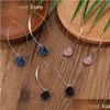 Dangle Chandelier Resin Stone Earrings Drusy For Women Girls Gold Sier Plating Copper Round Ball Circle Shape Ear Jewelry Drop Deli Dhrhd