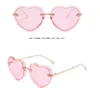 Lunettes de soleil en forme de coeur petite abeille à la mode pour la fête cadeau pour enfants lunettes de soleil pour enfants cadre en métal Protection mignon pour les enfants