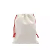 Sublimação em branco sacos de papai noel diy saco de cordão personalizado sacos de presente de natal bolso transferência de calor fy