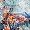 Målningar ADT -färg av nummersatser på duk 40x50 cm DIY Akrylmålningssats för barn Adts Nybörjare Butterfly Drop Delivery Home Ga Dhykq
