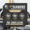 Blue Diamond Gold Edition Ceramic Nonstick 4qt Saute Pan med hjälphandtag och lock, PFAS-fritt, guld