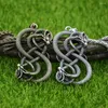 Hangende kettingen nostalgie loki oouroboros dubbele draak amulet viking scandinavische sieraden gotische ketting accessoires drop