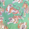 القمصان غير الرسمية للرجال Wacko Maria Limited Edition Circle Tiger Tuter Totem Hawaiian Men Women Short Slive Geniday Style Beach Style